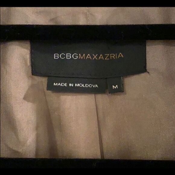 BCBGMAXAZRIA LOLITA WOOL TIE FRONT BLAZER JACKET M - Picture 4 of 5